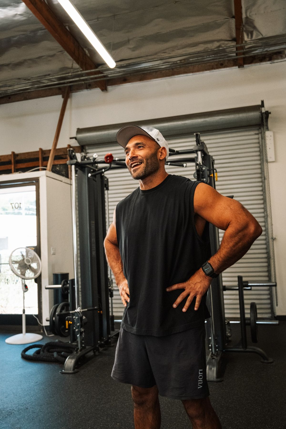 Nick in his training facility